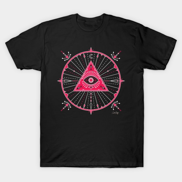 Evil Eye Mandala T-Shirt by CatCoq